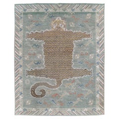 Modern East Turkestan Khotan Pictorial Room Size Carpet