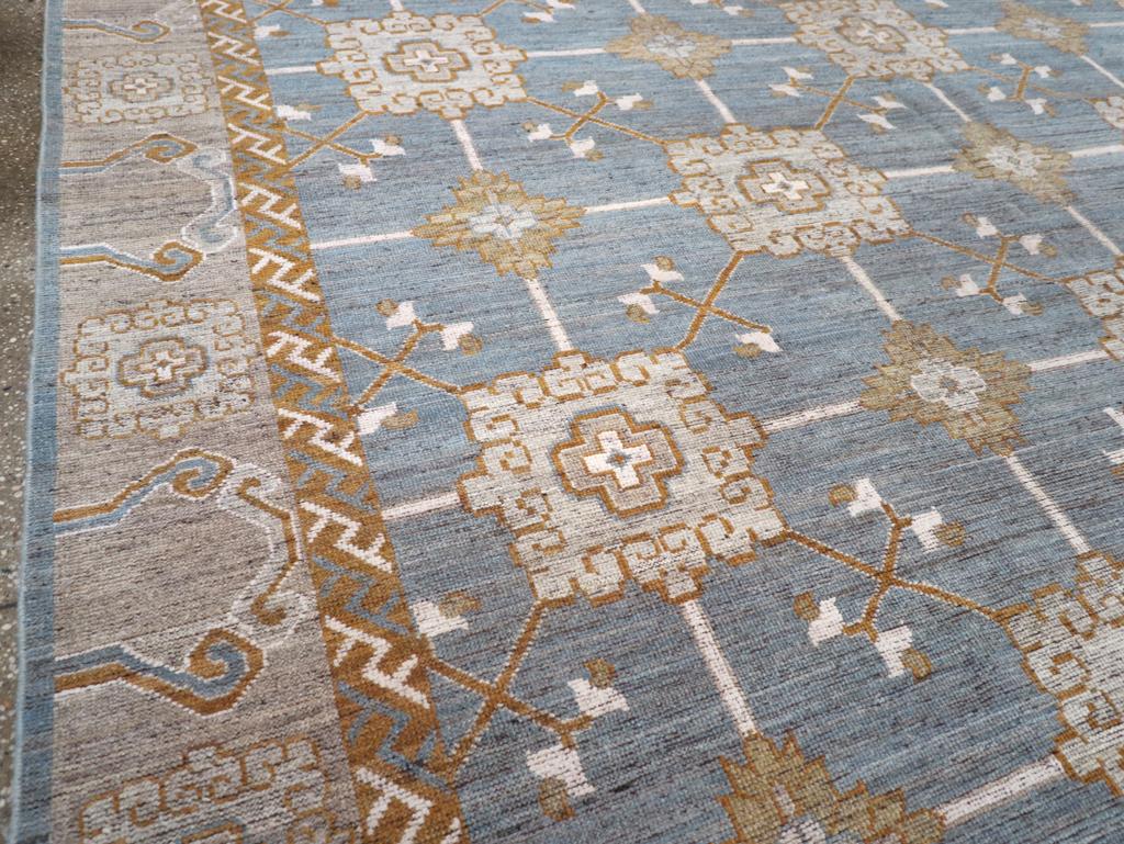 East Turkestani Modern East Turkestan Khotan Room Size Carpet For Sale