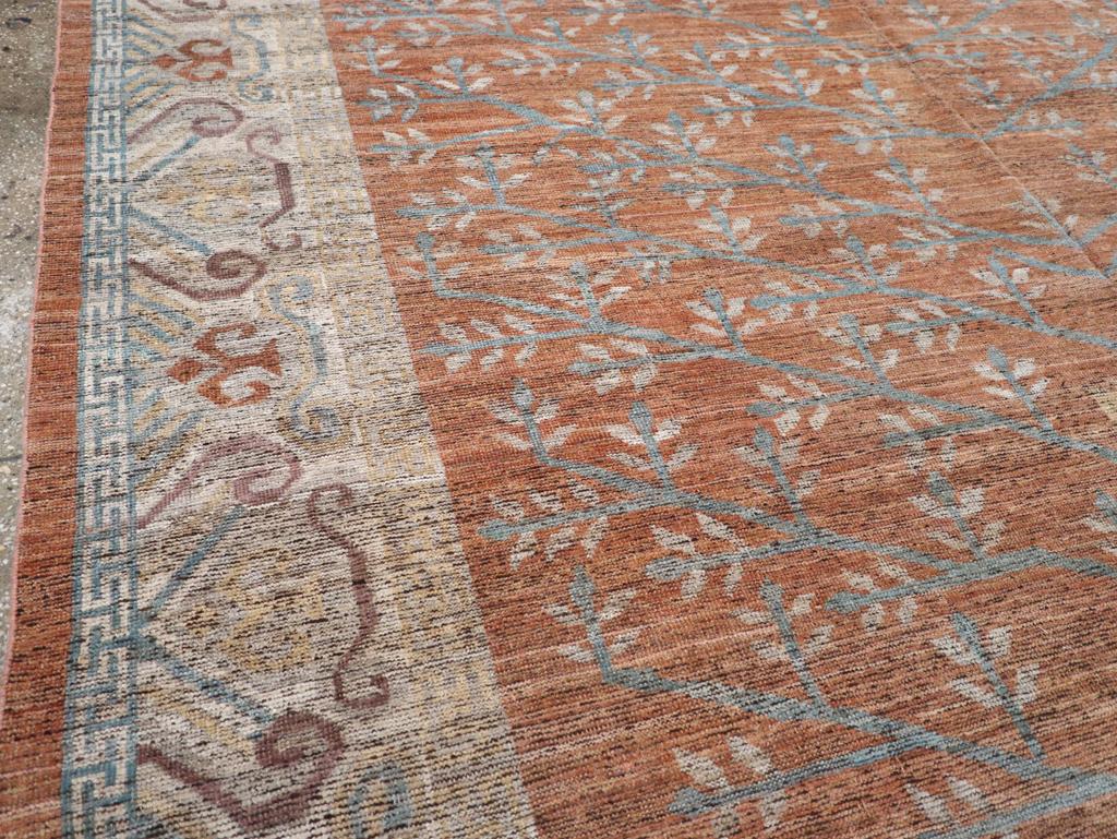 East Turkestani Modern East Turkestan Khotan Room Size Carpet For Sale