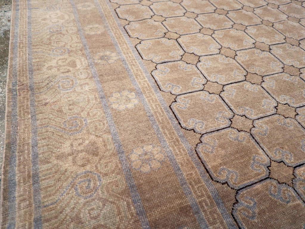 East Turkestani Modern East Turkestan Khotan Room Size Carpet For Sale