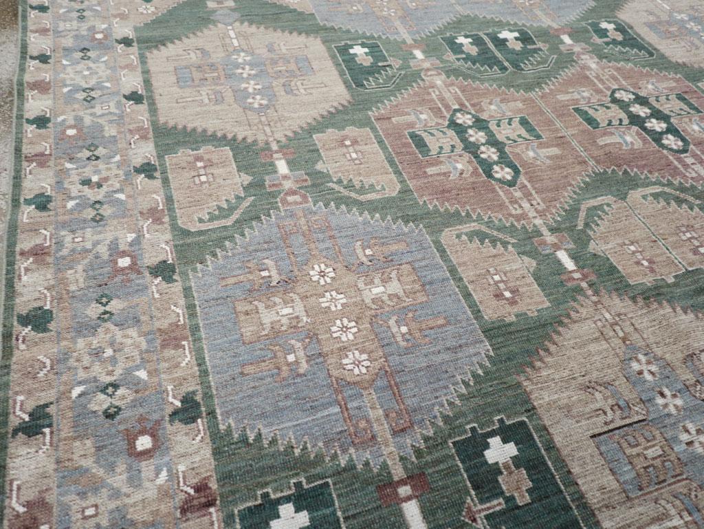 Noué à la main Tapis Khotan moderne du Turkestan oriental en vente