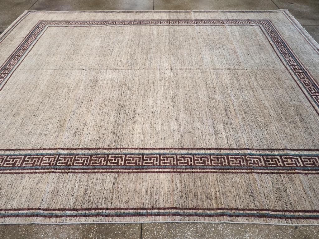 Turkestan orientale Tappeto moderno East Turkestan Khotan Dimensione Camera in vendita