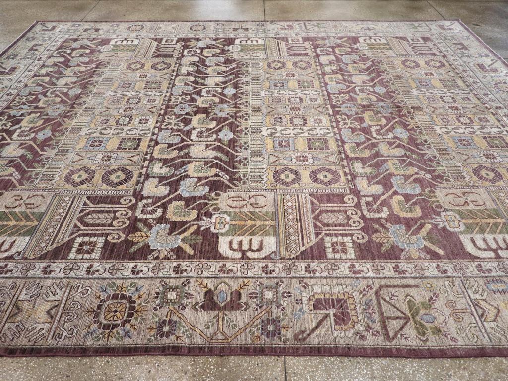 Alfombra moderna del Turquestán Oriental Khotan Tamaño de la habitación Turquestano oriental en venta