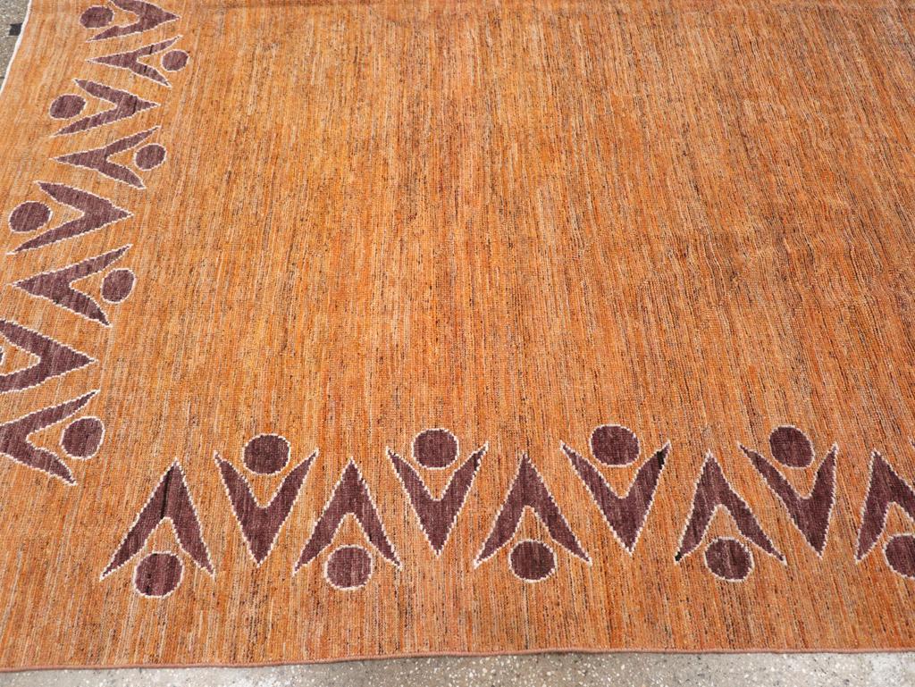 Modern East Turkestan Khotan Room Size Carpet In New Condition For Sale In New York, NY