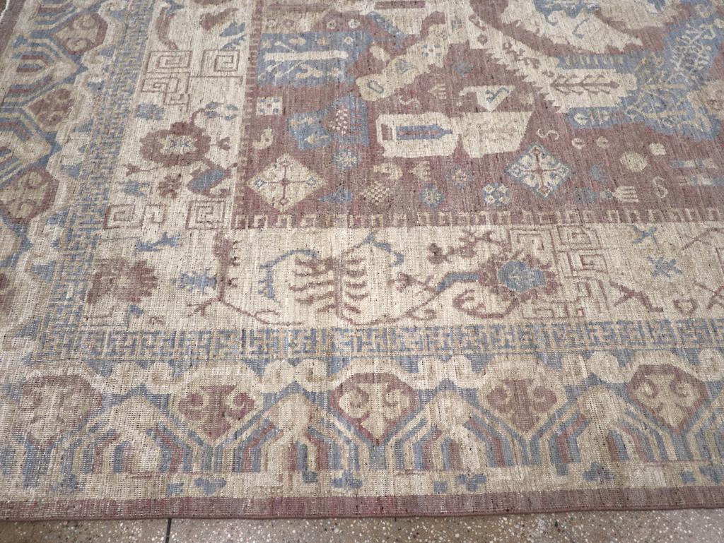 Modern East Turkestan Khotan Room Size Carpet In New Condition For Sale In New York, NY