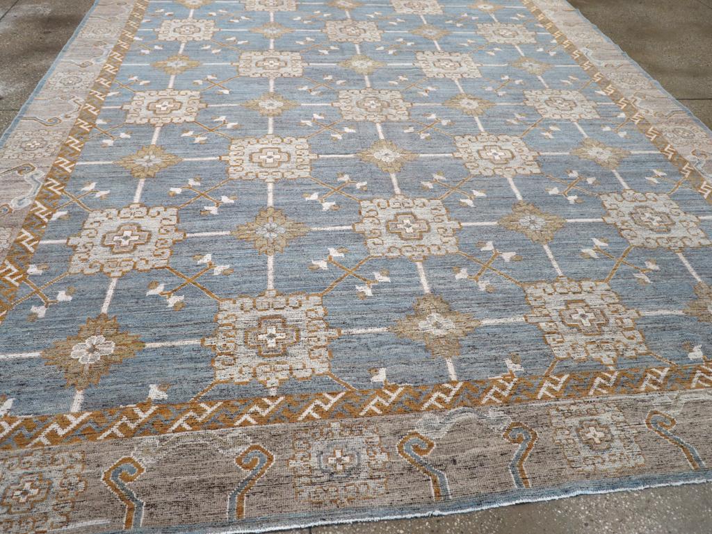 Contemporary Modern East Turkestan Khotan Room Size Carpet For Sale