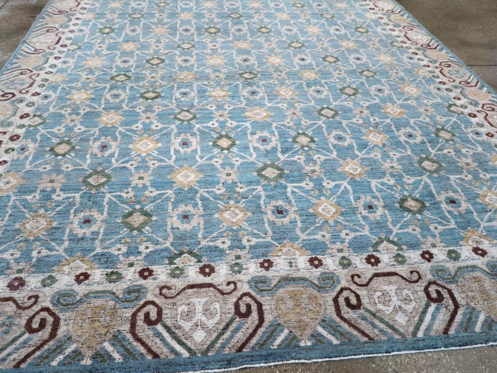 Moderner Ostturkestanischer Khotan-Teppich in Zimmergröße (Wolle) im Angebot