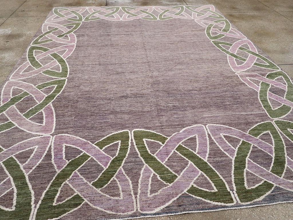 Contemporary Modern East Turkestan Khotan Room Size Carpet For Sale