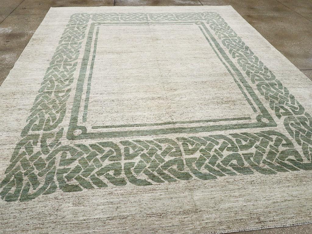 Contemporary Modern East Turkestan Khotan Room Size Carpet For Sale