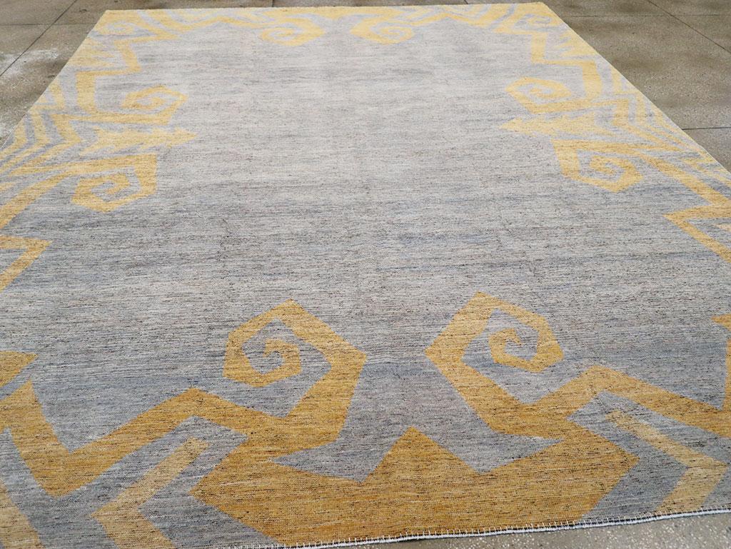Contemporary Modern East Turkestan Khotan Room Size Carpet For Sale