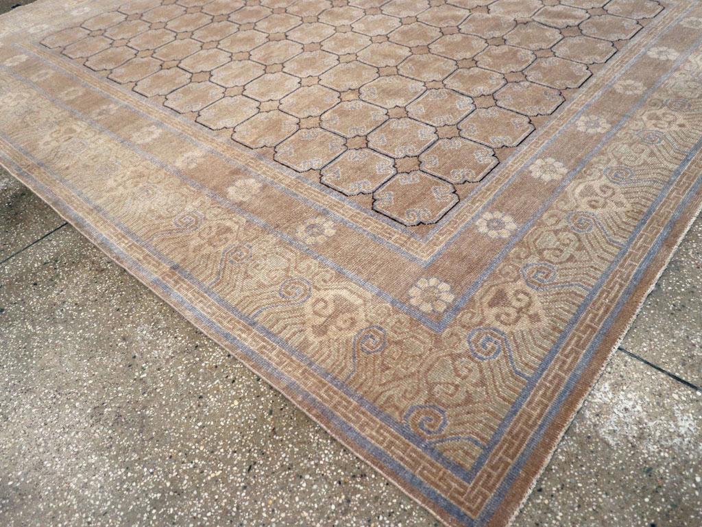 Contemporary Modern East Turkestan Khotan Room Size Carpet For Sale