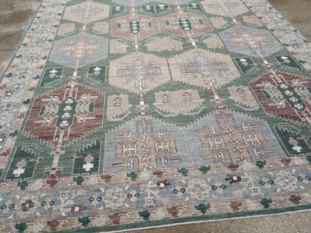 Laine Tapis Khotan moderne du Turkestan oriental en vente
