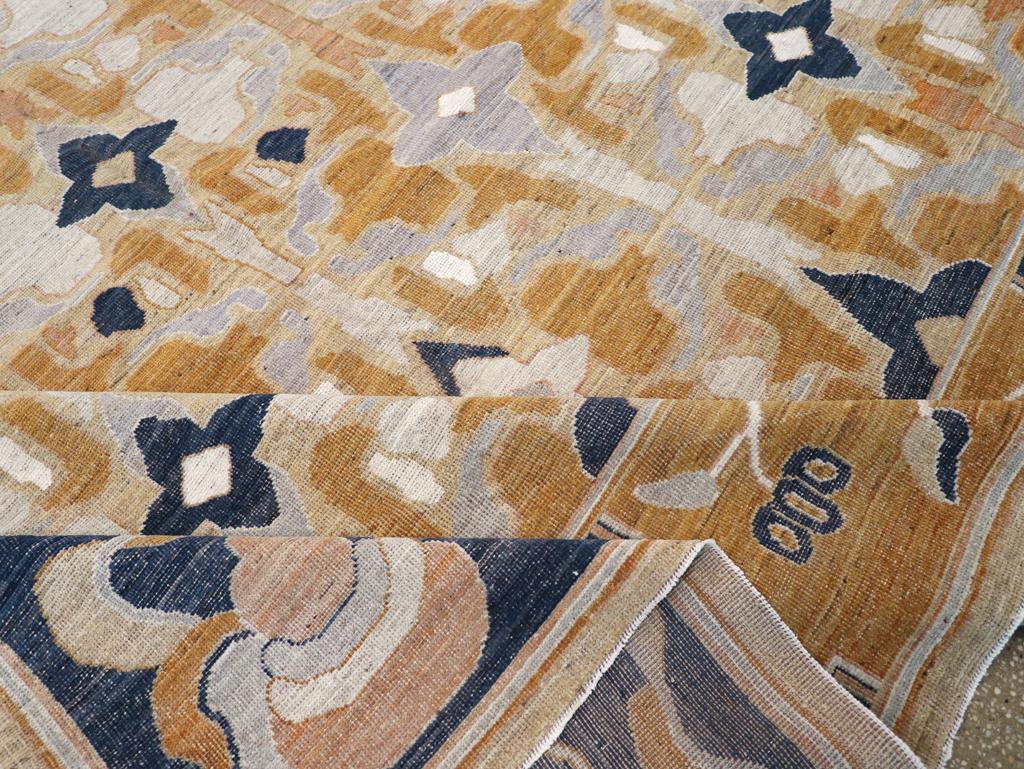 Wool Modern East Turkestan Khotan Room Size Carpet For Sale