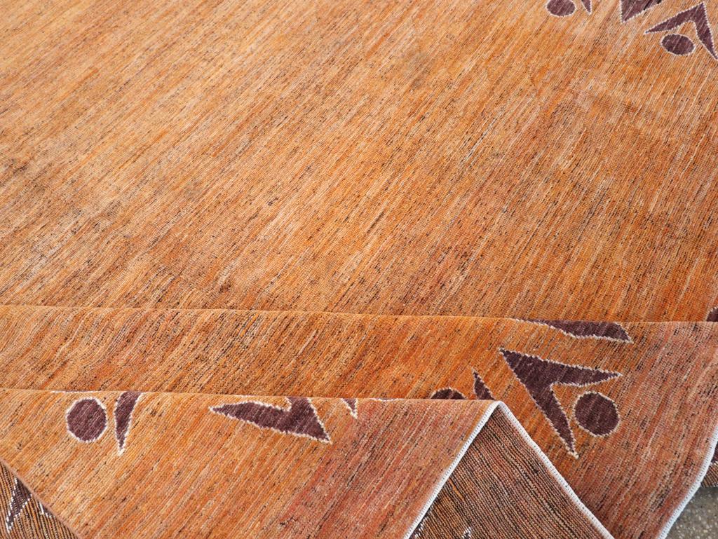 Wool Modern East Turkestan Khotan Room Size Carpet For Sale