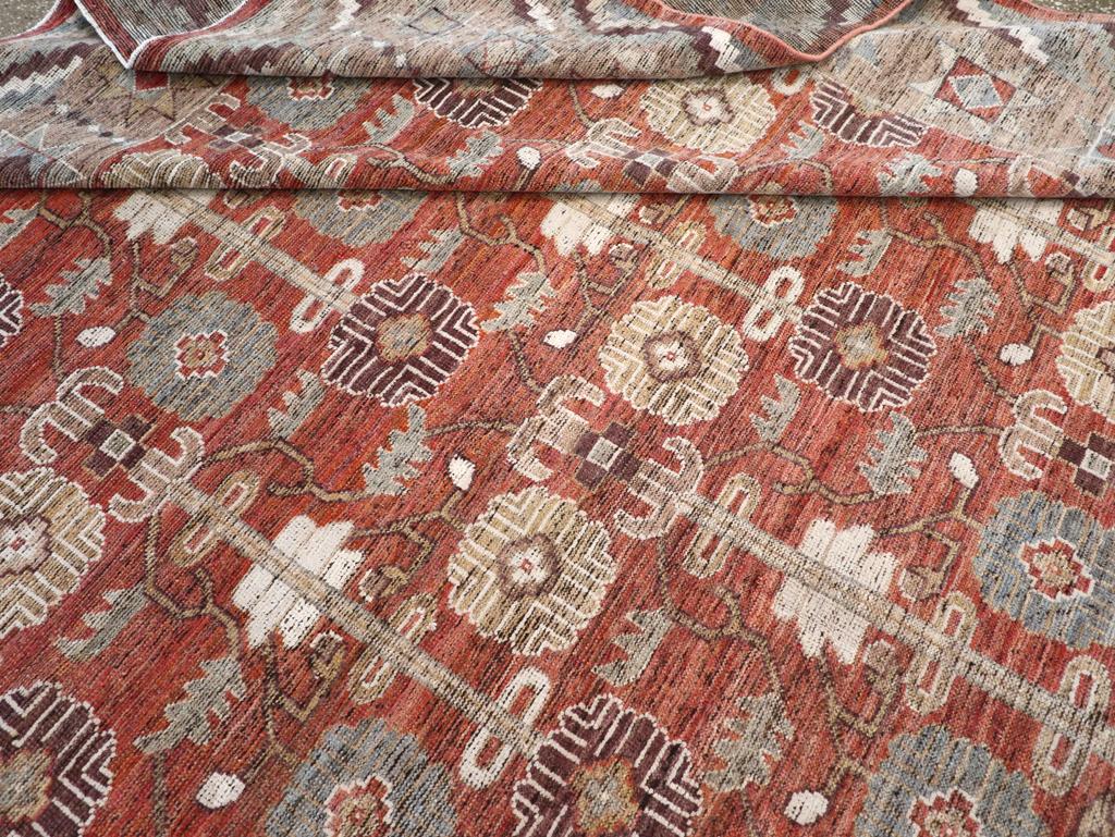 Lana Tappeto moderno East Turkestan Khotan Dimensione Camera in vendita