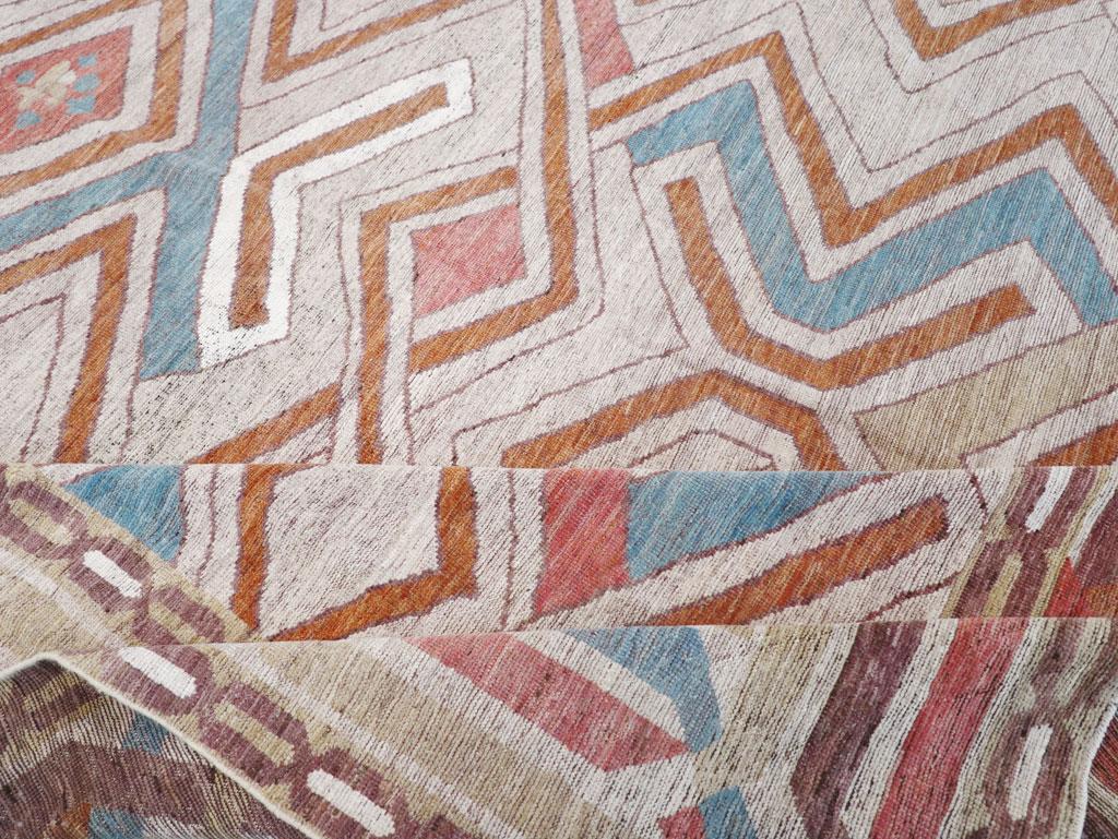 Wool Modern East Turkestan Khotan Room Size Carpet For Sale