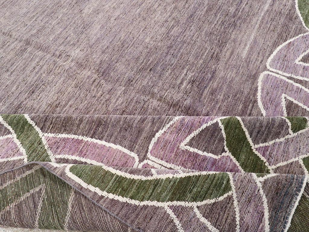 Wool Modern East Turkestan Khotan Room Size Carpet For Sale