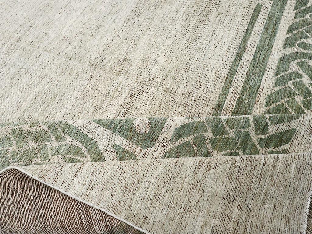 Wool Modern East Turkestan Khotan Room Size Carpet For Sale