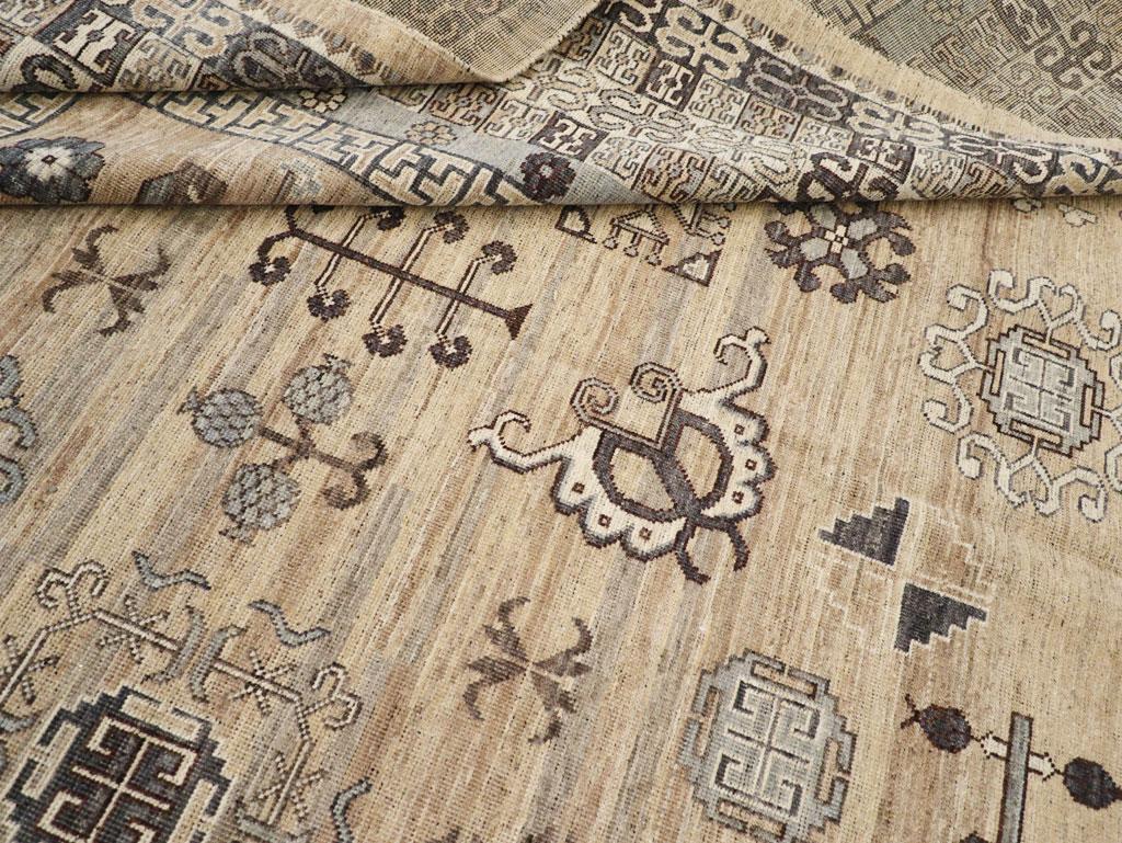 Modern East Turkestan Khotan Room Size Carpet For Sale 1
