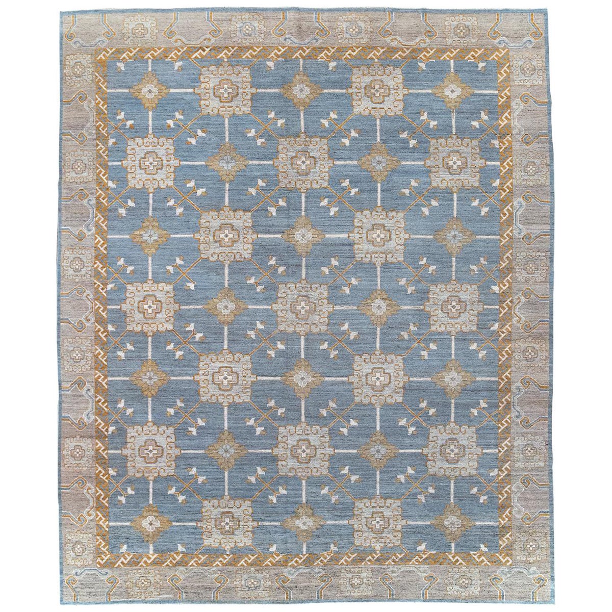 Modern East Turkestan Khotan Room Size Carpet For Sale