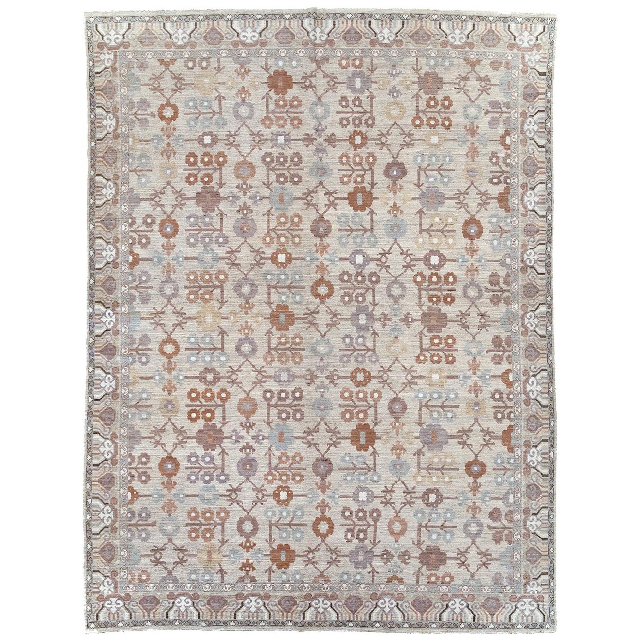Tapis Khotan moderne du Turkestan oriental