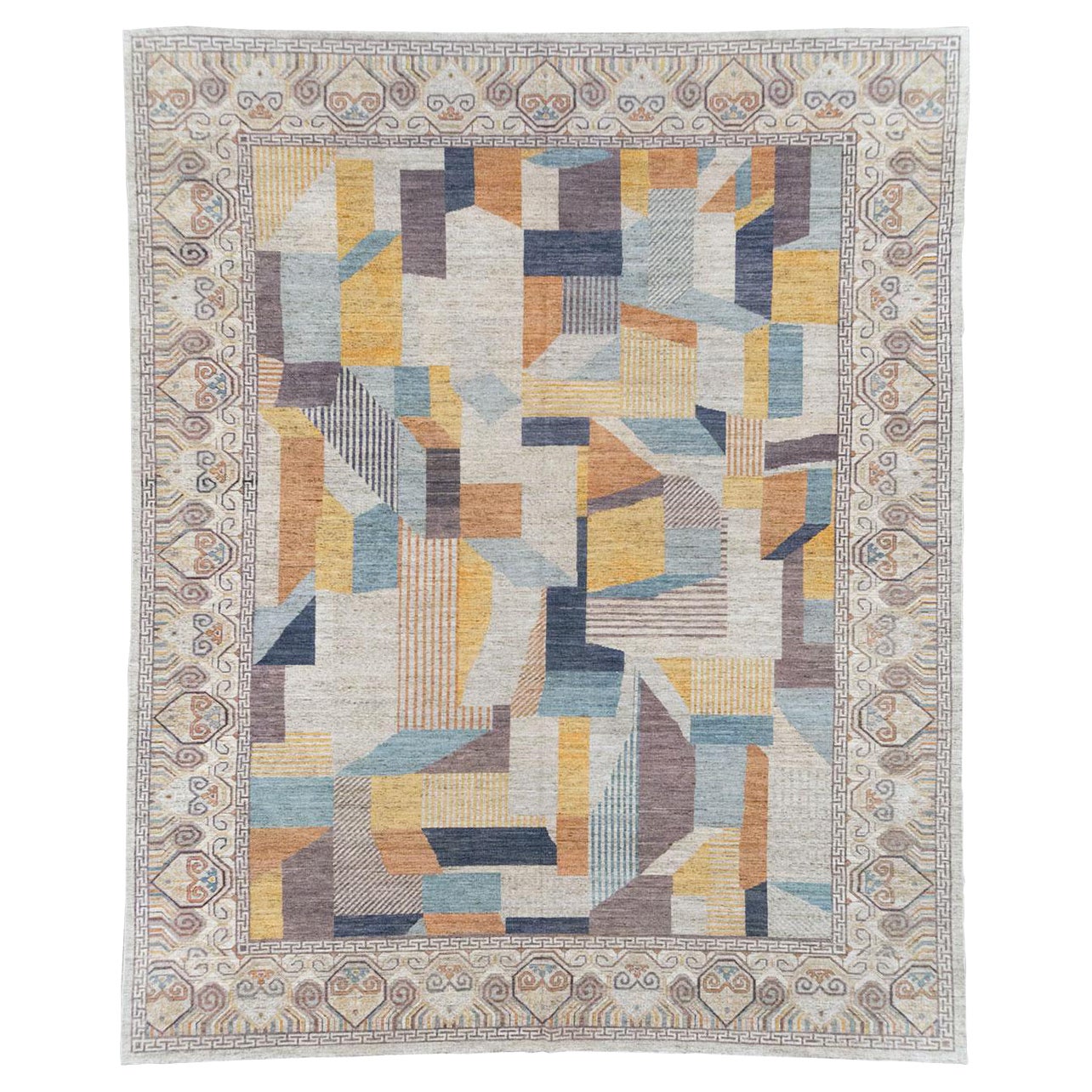 Tapis Khotan moderne du Turkestan oriental