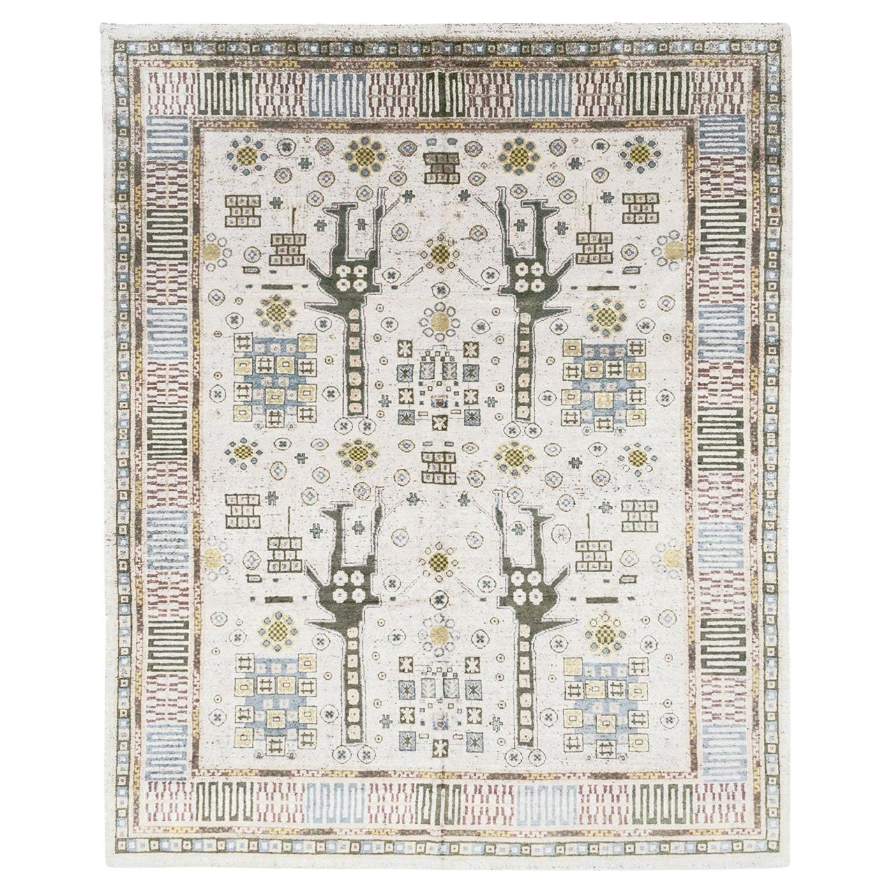Modern East Turkestan Khotan Room Size Carpet For Sale