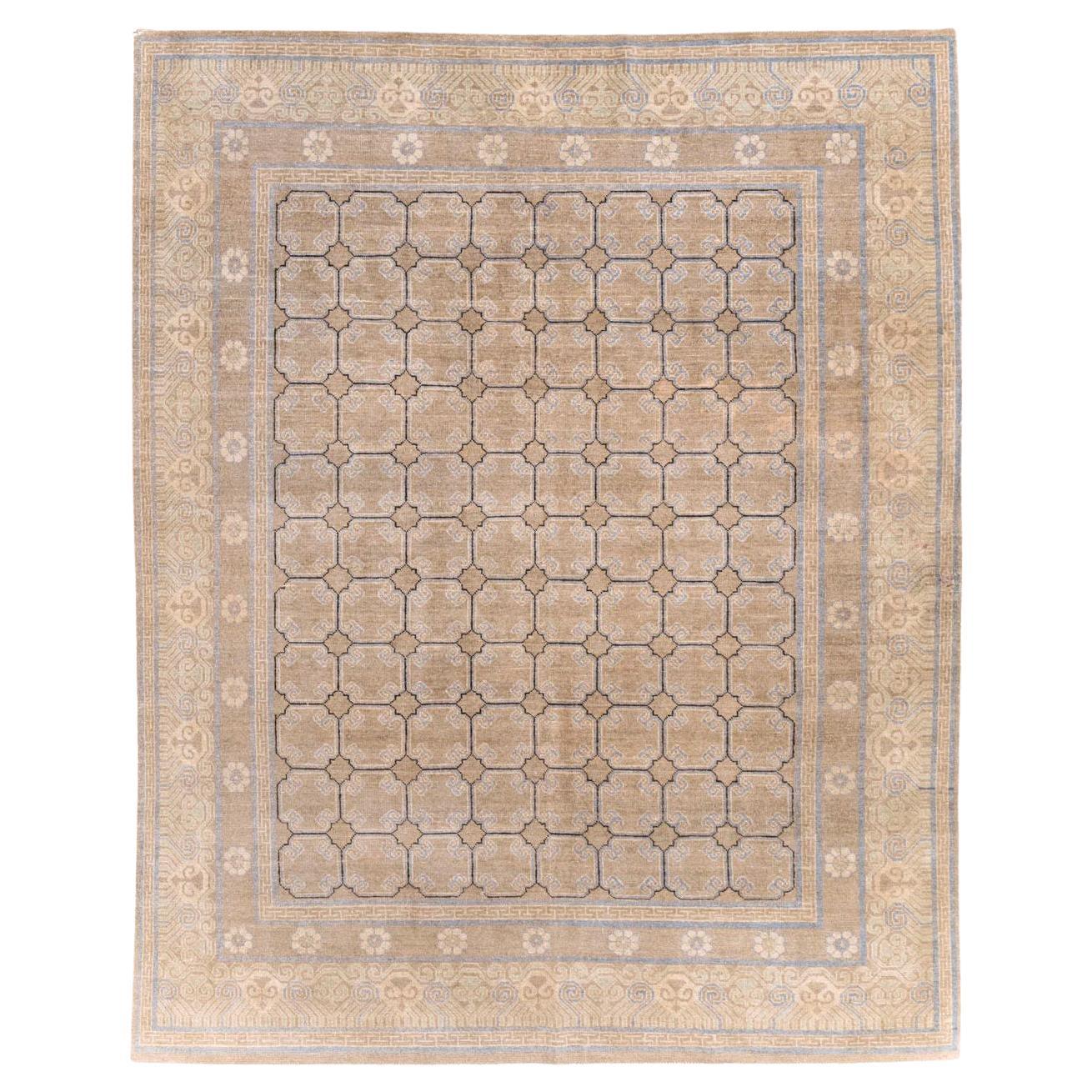 Tapis Khotan moderne du Turkestan oriental
