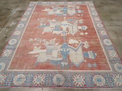 21st Century East Turkestan Vase Khotan Room Size Carpet by Galerie Shabab