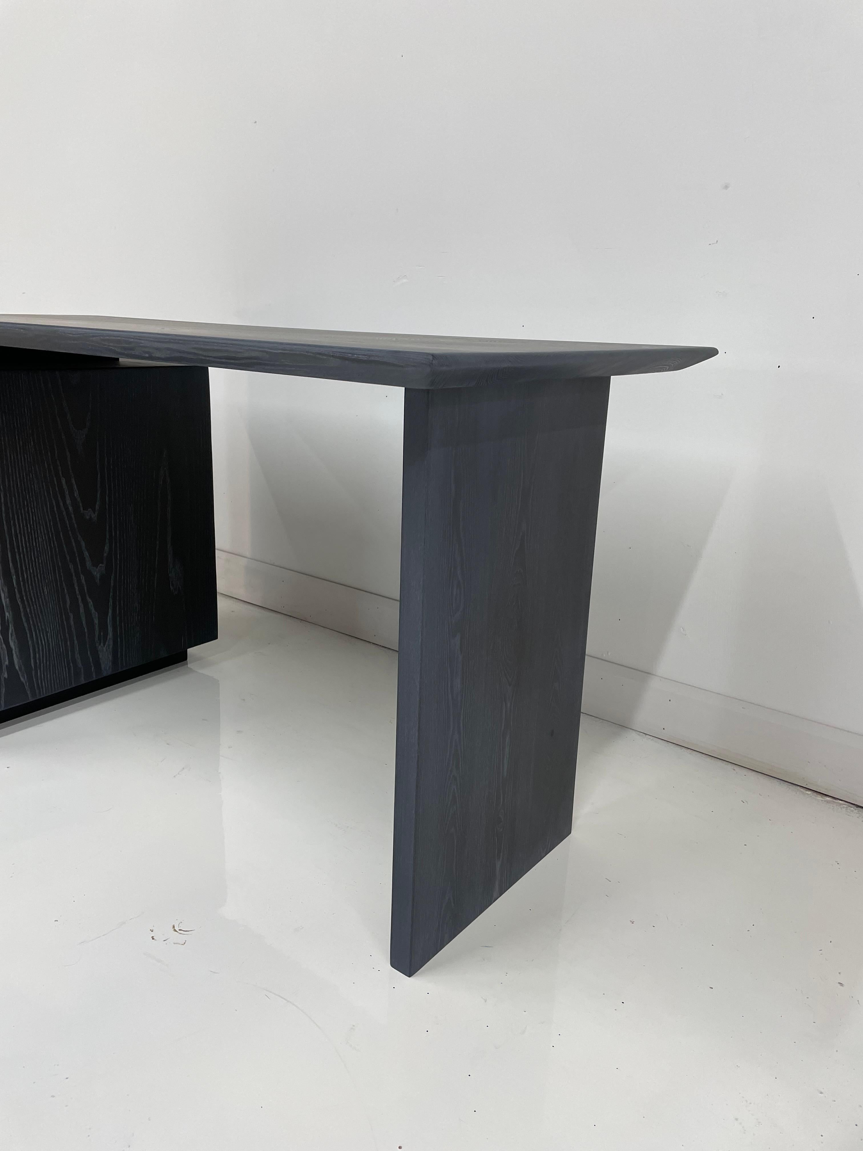Modern Ebonized Ash Odin Desk from the Signature Series by Pompous Fox In New Condition For Sale In Barrie, ON