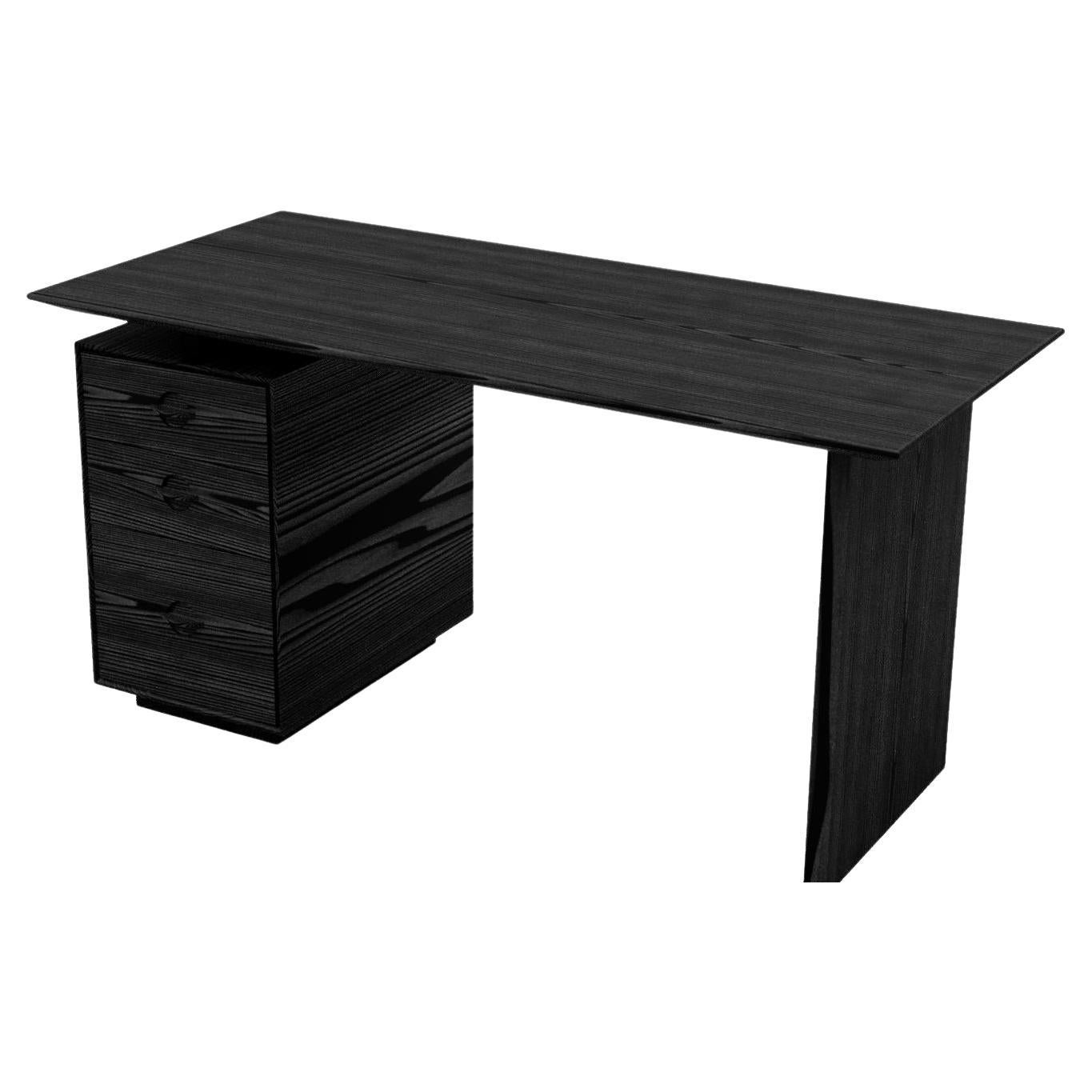 Modern Ebonized Ash Odin Desk from the Signature Series by Pompous Fox For Sale