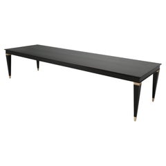 Modern Ebonized Mahogany Dining Table That Seat (14) Comfortably Optional Sizes