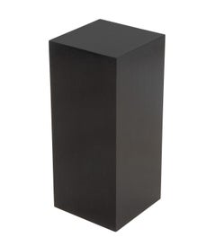 VIntage Modern Ebonized Wood Rectangular Pedestal Table
