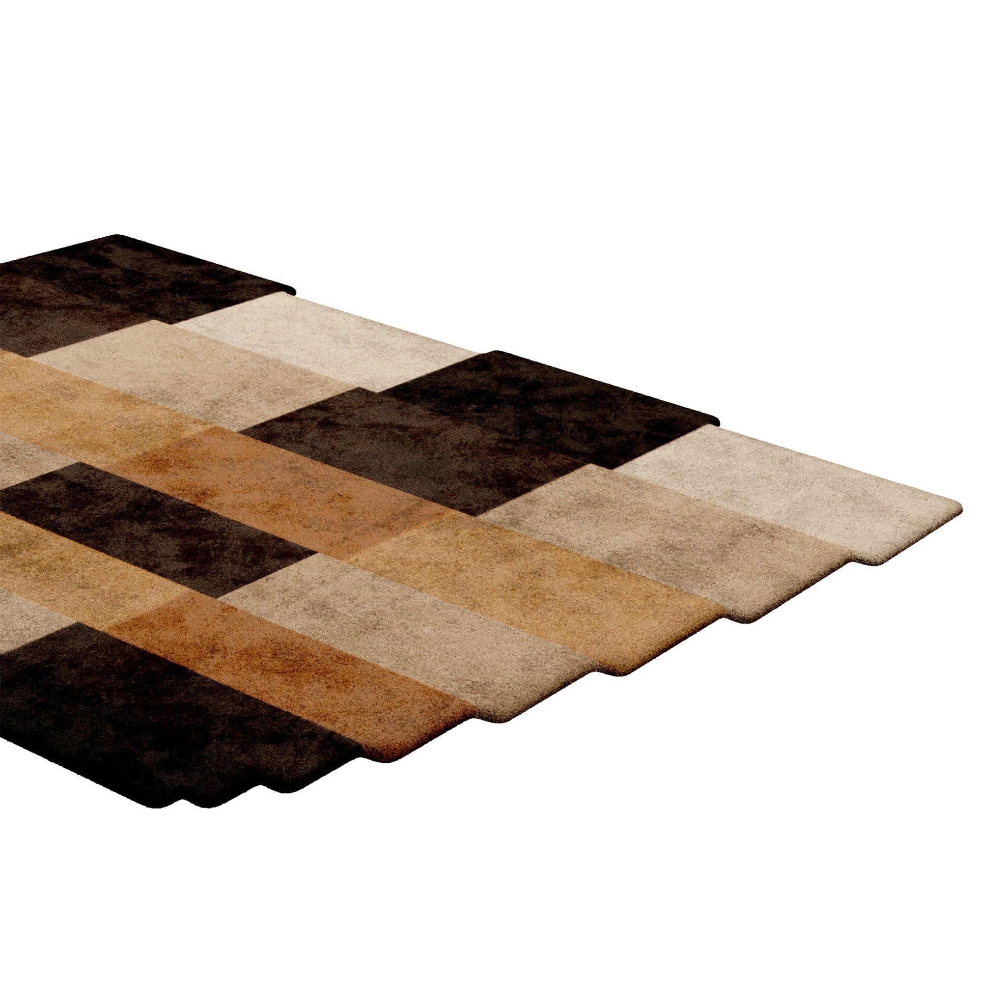 Portuguese Modern Eclectic Rug with Hand-Tufted Botanical Silk For Sale