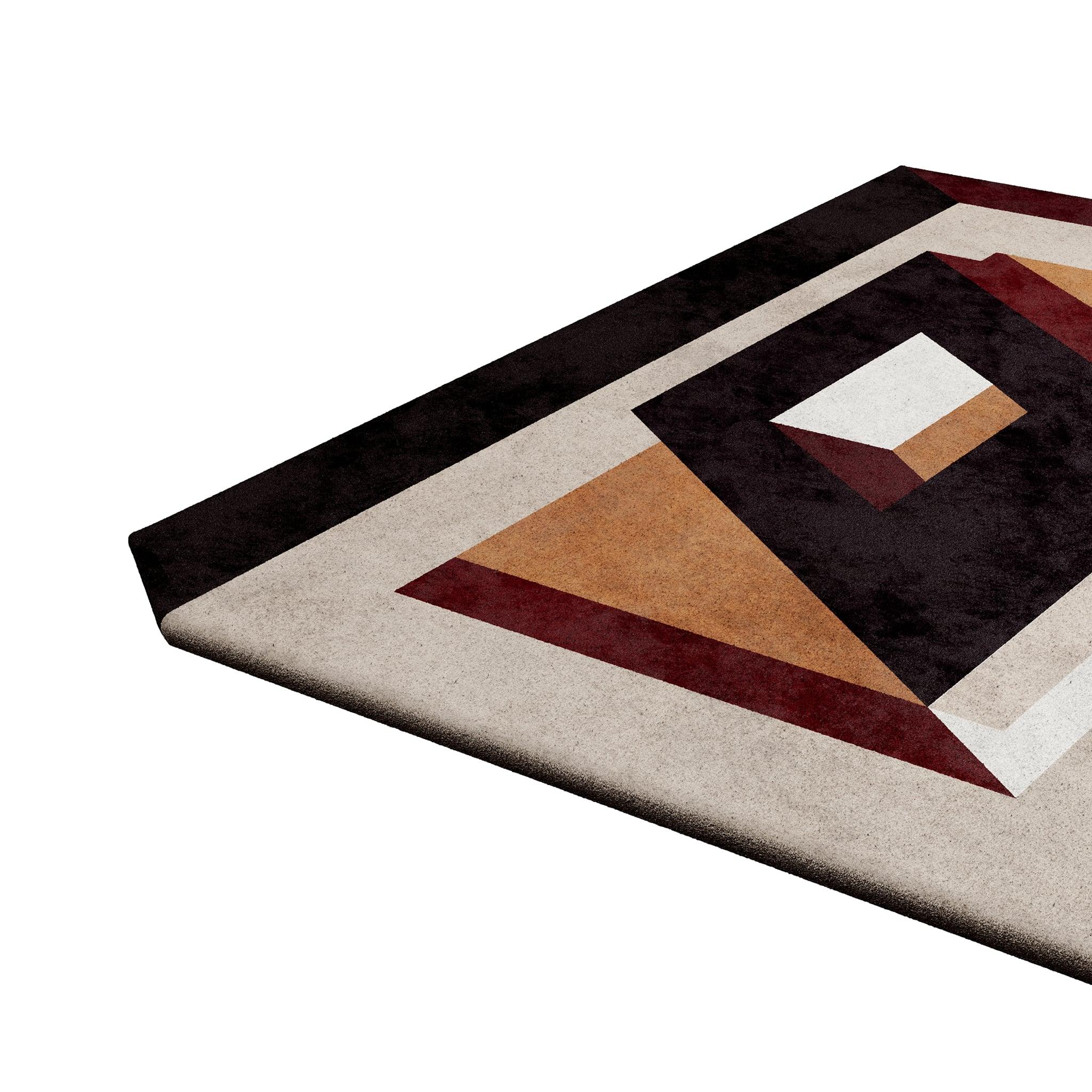 Moderne Tapis moderne et éclectique en soie botanique tuftée à la main en vente