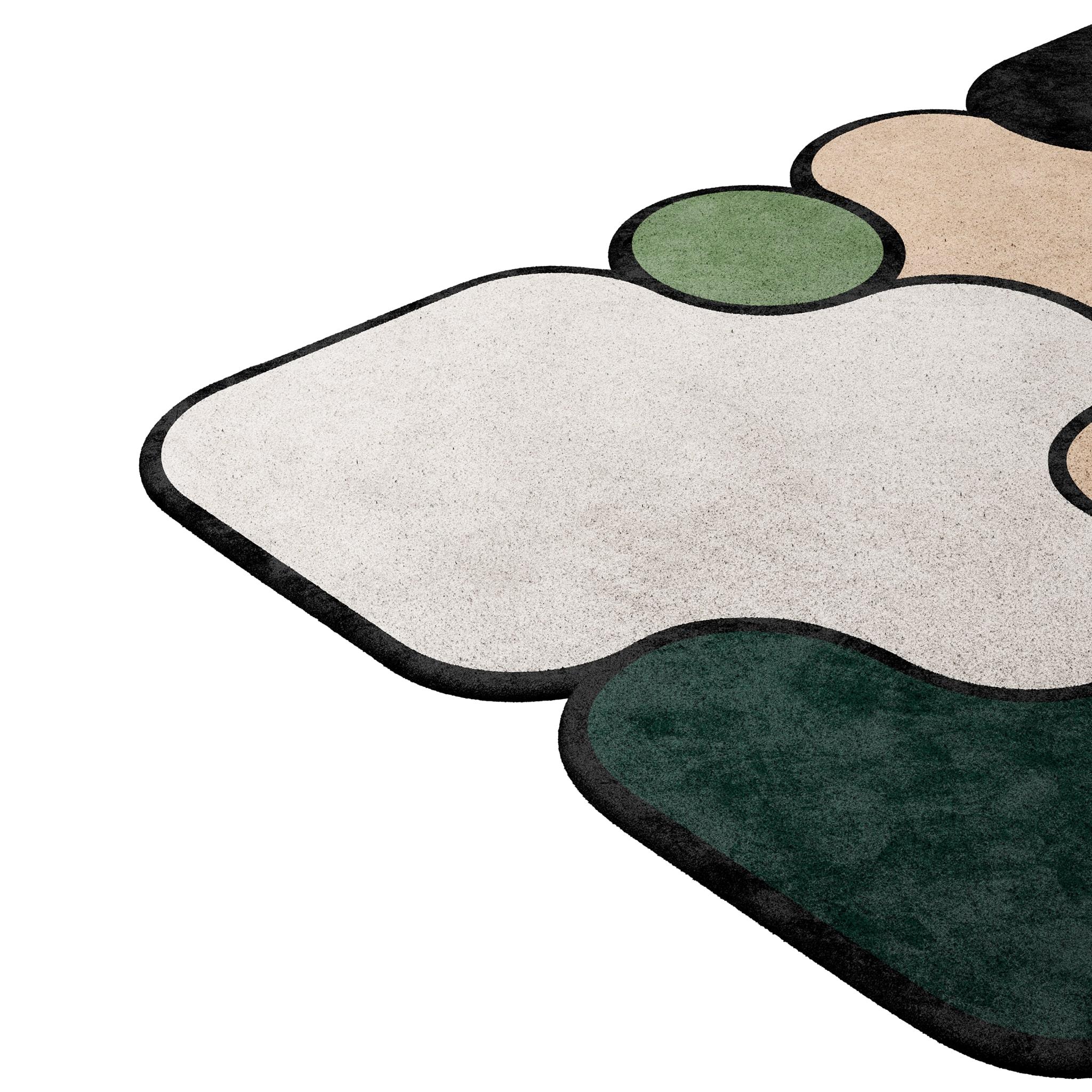 Alfombra moderna de estilo ecléctico con seda botánica tejida a mano Hecho a mano en venta