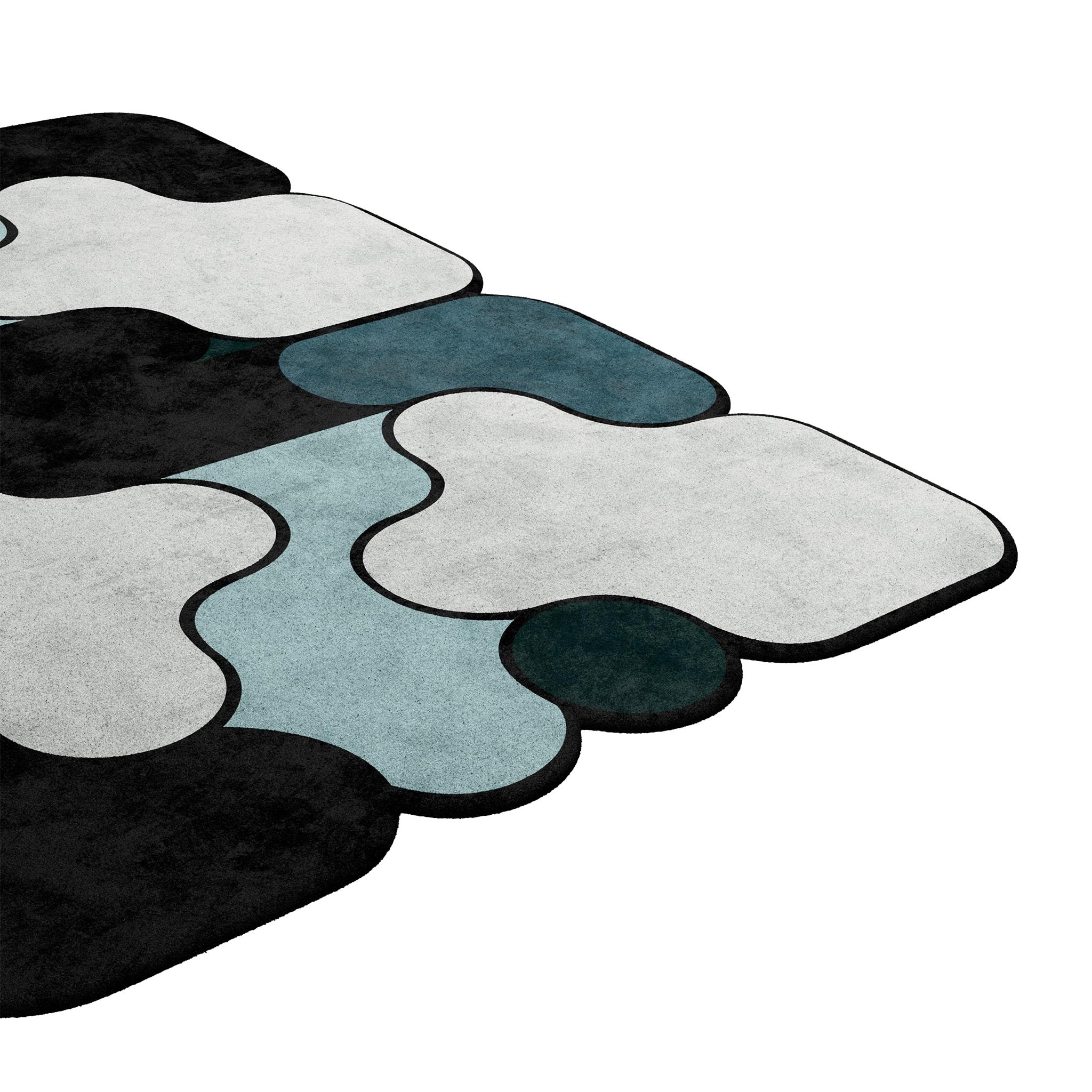 Moderner Teppich im eklektischen Stil mit handgetufteter botanischer Seide (Portugiesisch) im Angebot