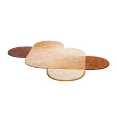 Modern Eclectic Rug with Hand-Tufted Botanical Silk