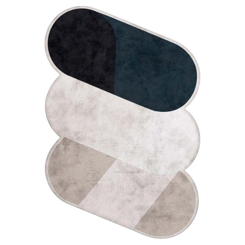 Modern Eclectic Memphis Design Style Rug with Hand-Tufted Botanical ...