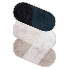 Modern Eclectic Rug with Hand Tufted Botanical Silk