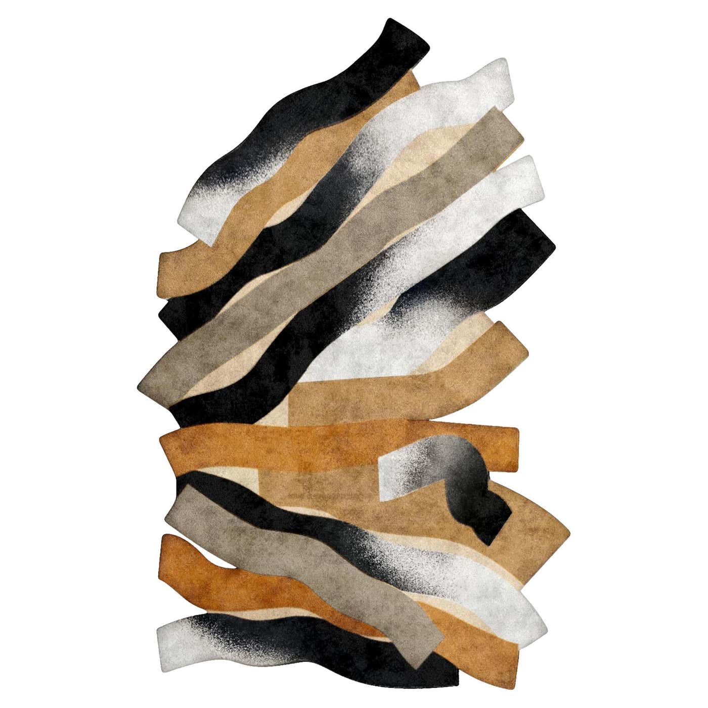 Modern Eclectic Memphis Design Style Rug with Hand-Tufted Botanical ...