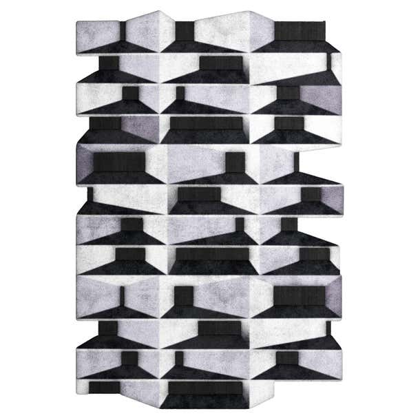 Modern Eclectic Memphis Design Style Rug with Hand-Tufted Botanical ...