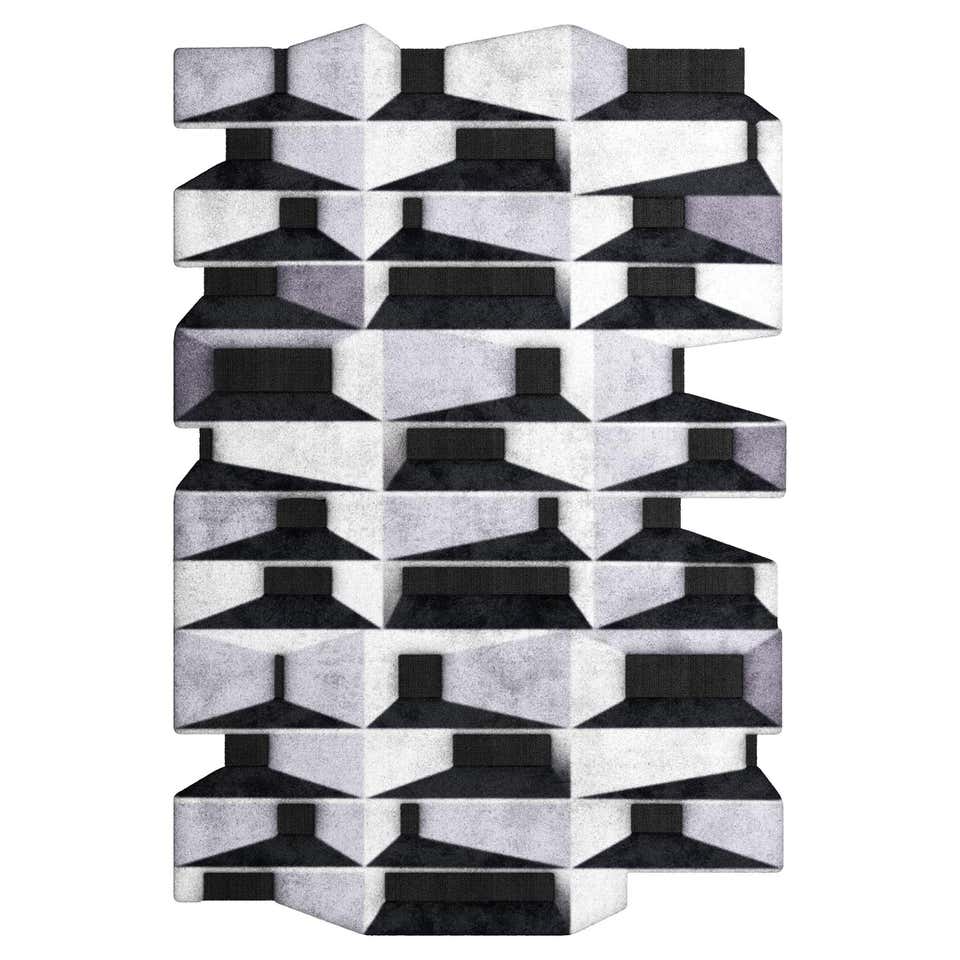 Modern Eclectic Memphis Design Style Rug with Hand Tufted Botanical ...