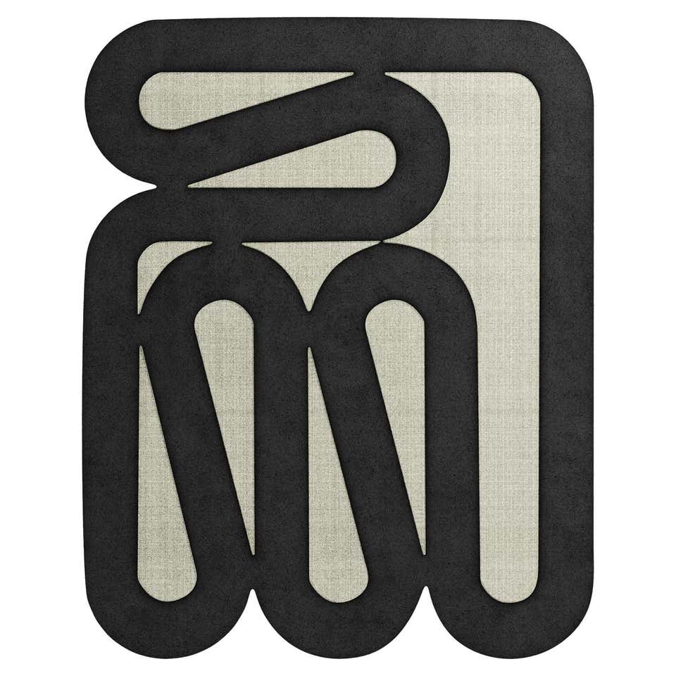 Modern Eclectic Memphis Design Style Rug with Hand-Tufted Botanical ...