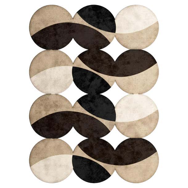 Modern Eclectic Memphis Design Style Rug with Hand-Tufted Botanical ...