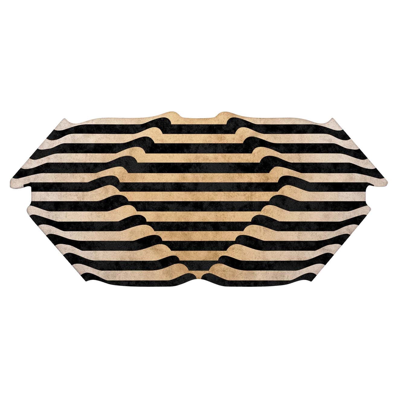 Modern Eclectic Memphis Design Style Rug with Hand-Tufted Botanical ...