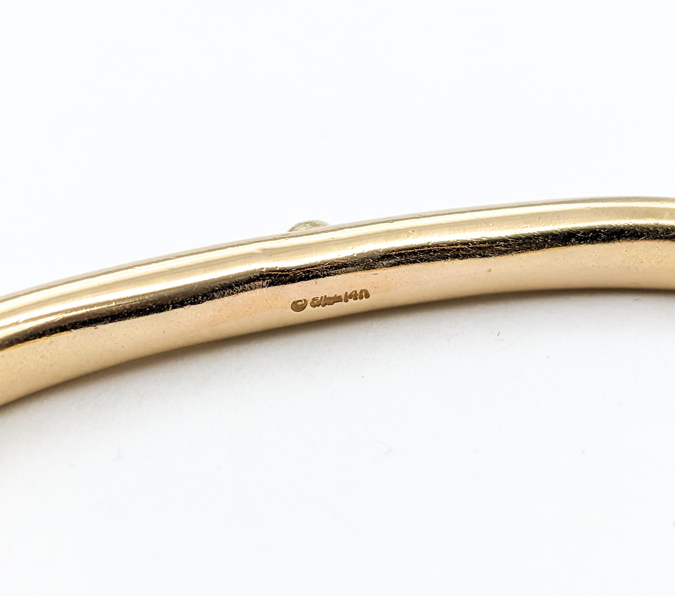 Bracelet moderne Ed Levin en or jaune avec grenat en vente 3