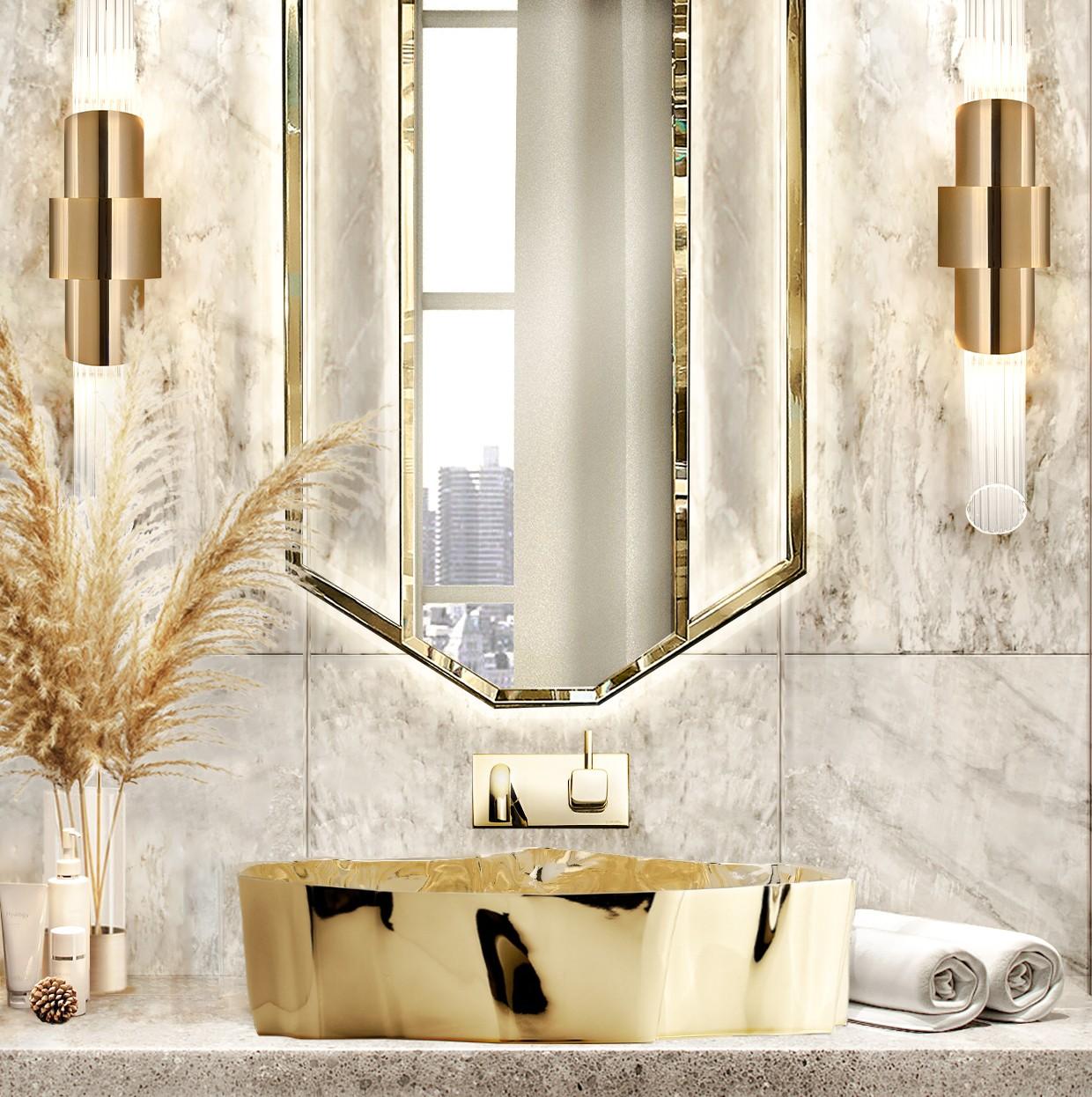 Modern Eden in Gold-Plated Vessel Sink by Maison Valentina In New Condition For Sale In New York, NY