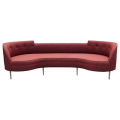 Modern Edward Wormley for Dunbar Red Oasis Sofa