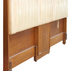 Modern Edward Wormley for Dunbar Tilting Drop Arm Extra Wide King Headboard